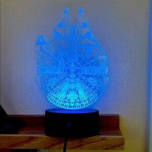 Star Wars LED Spaceship Art Lamp